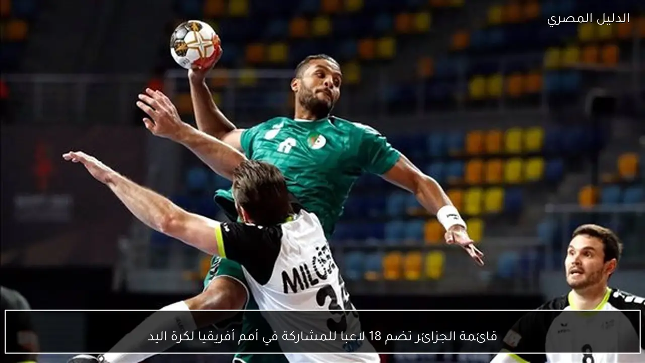 قائمة الجزائر تضم 18 لاعبا للمشاركة في أمم أفريقيا لكرة اليد