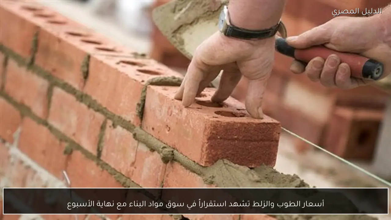 أسعار الطوب والزلط تشهد استقراراً في سوق مواد البناء مع نهاية الأسبوع