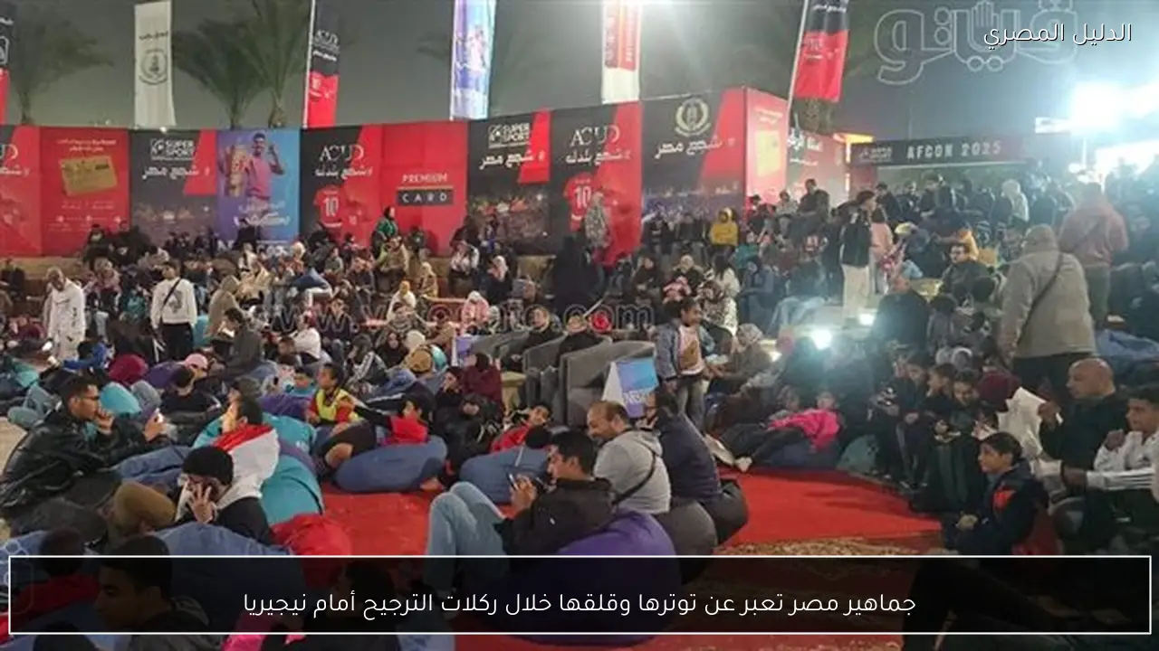 جماهير مصر تعبر عن توترها وقلقها خلال ركلات الترجيح أمام نيجيريا