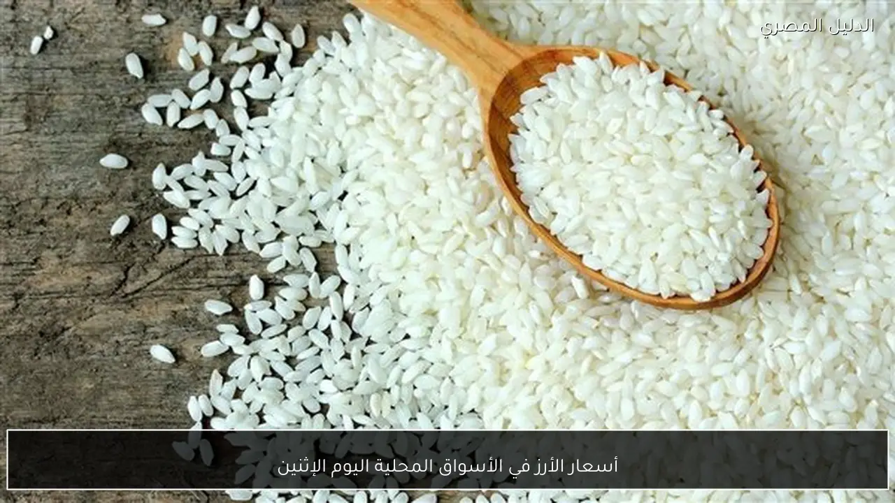 أسعار الأرز في الأسواق المحلية اليوم الإثنين