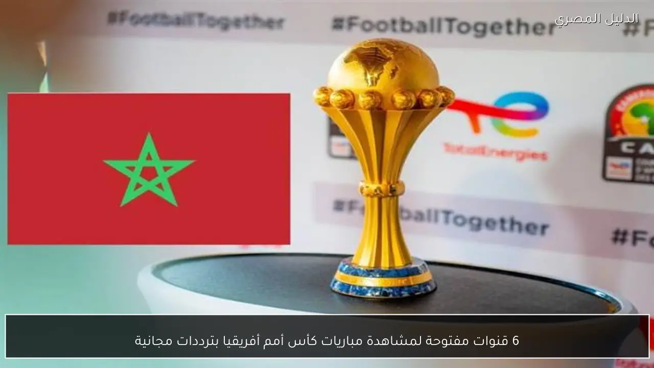 6 قنوات مفتوحة لمشاهدة مباريات كأس أمم أفريقيا بترددات مجانية