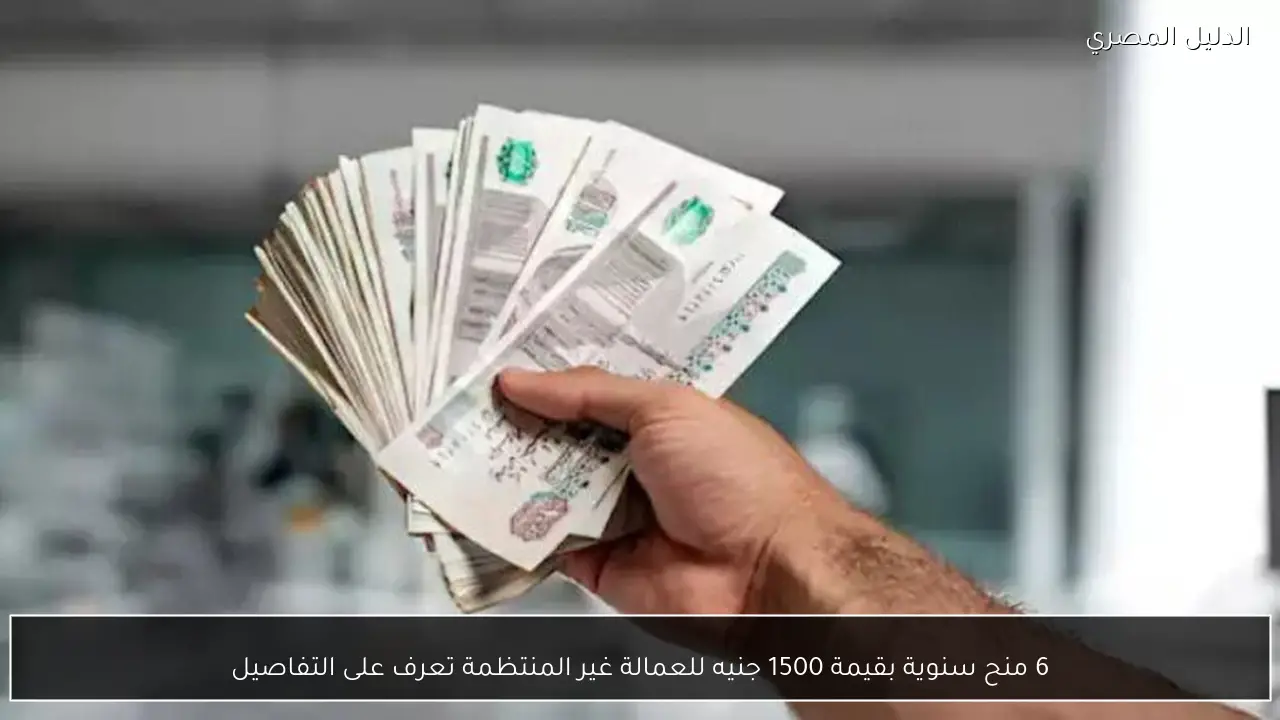 6 منح سنوية بقيمة 1500 جنيه للعمالة غير المنتظمة تعرف على التفاصيل