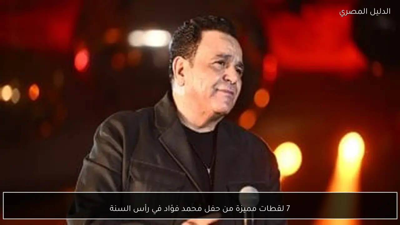 7 لقطات مميزة من حفل محمد فؤاد في رأس السنة