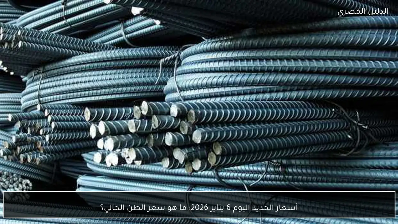 أسعار الحديد اليوم 6 يناير 2026: ما هو سعر الطن الحالي؟