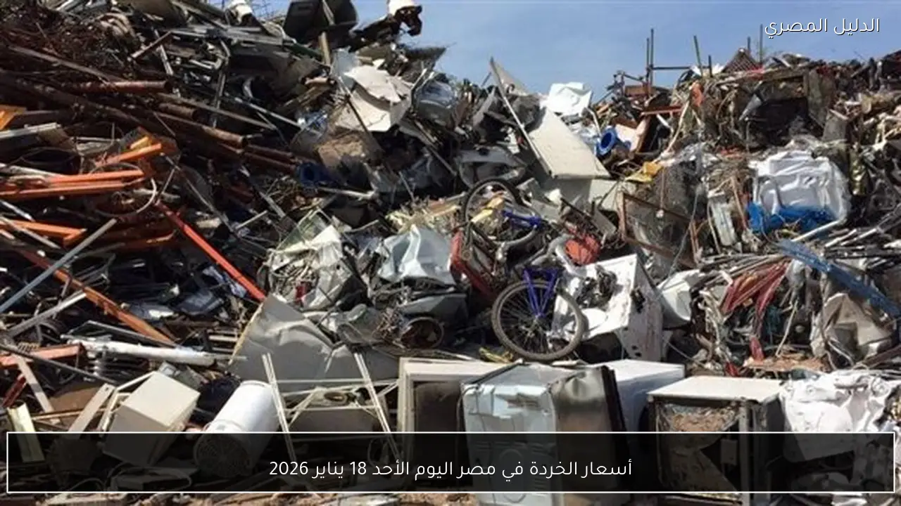 أسعار الخردة في مصر اليوم الأحد 18 يناير 2026