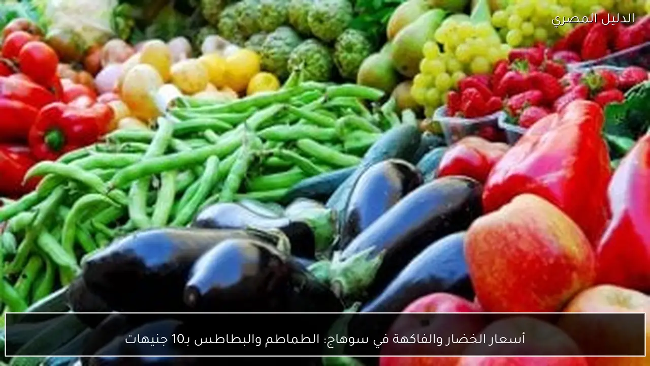 أسعار الخضار والفاكهة في سوهاج: الطماطم والبطاطس بـ10 جنيهات
