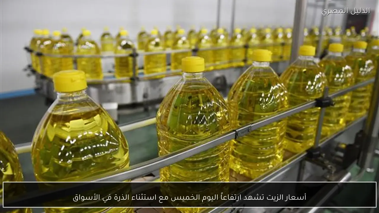 أسعار الزيت تشهد ارتفاعاً اليوم الخميس مع استثناء الذرة في الأسواق