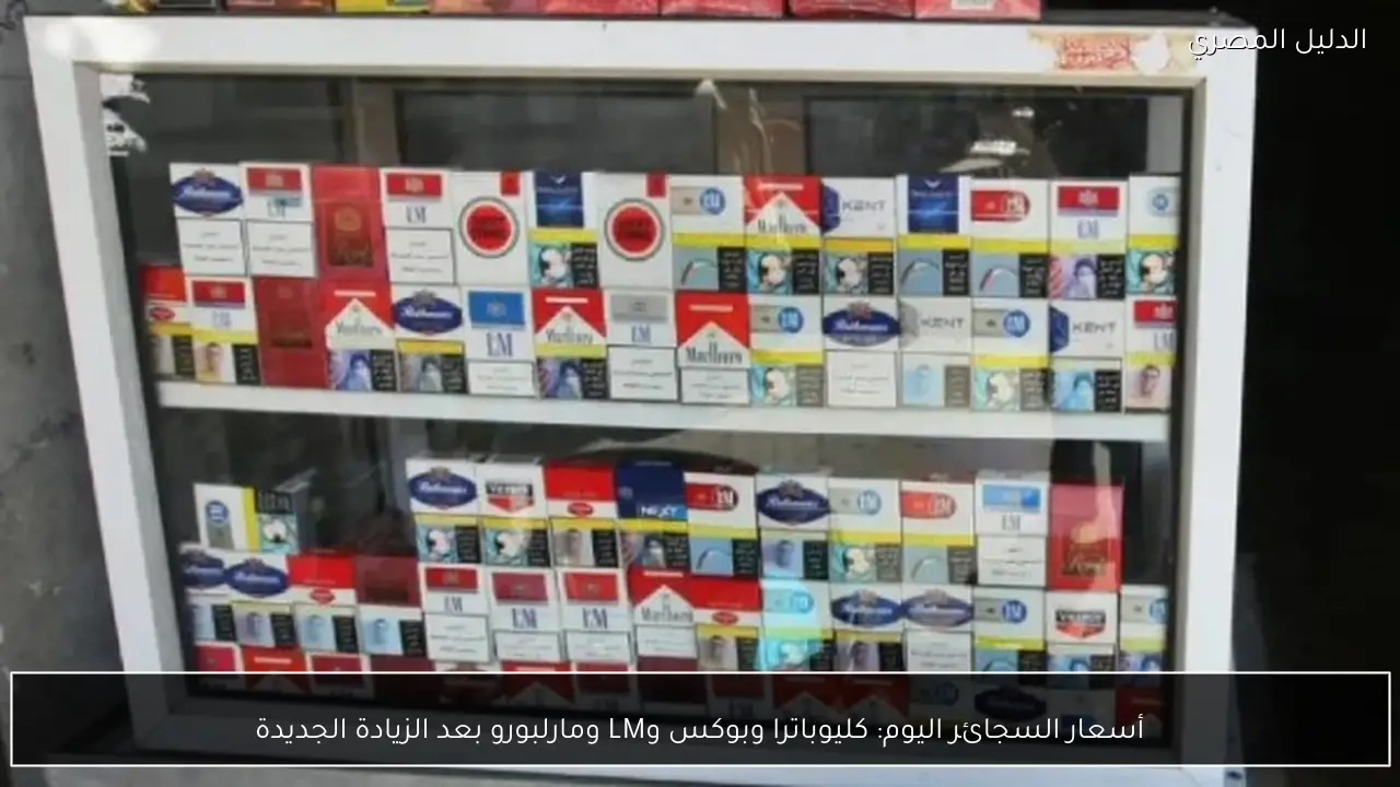 أسعار السجائر اليوم: كليوباترا وبوكس وLM ومارلبورو بعد الزيادة الجديدة