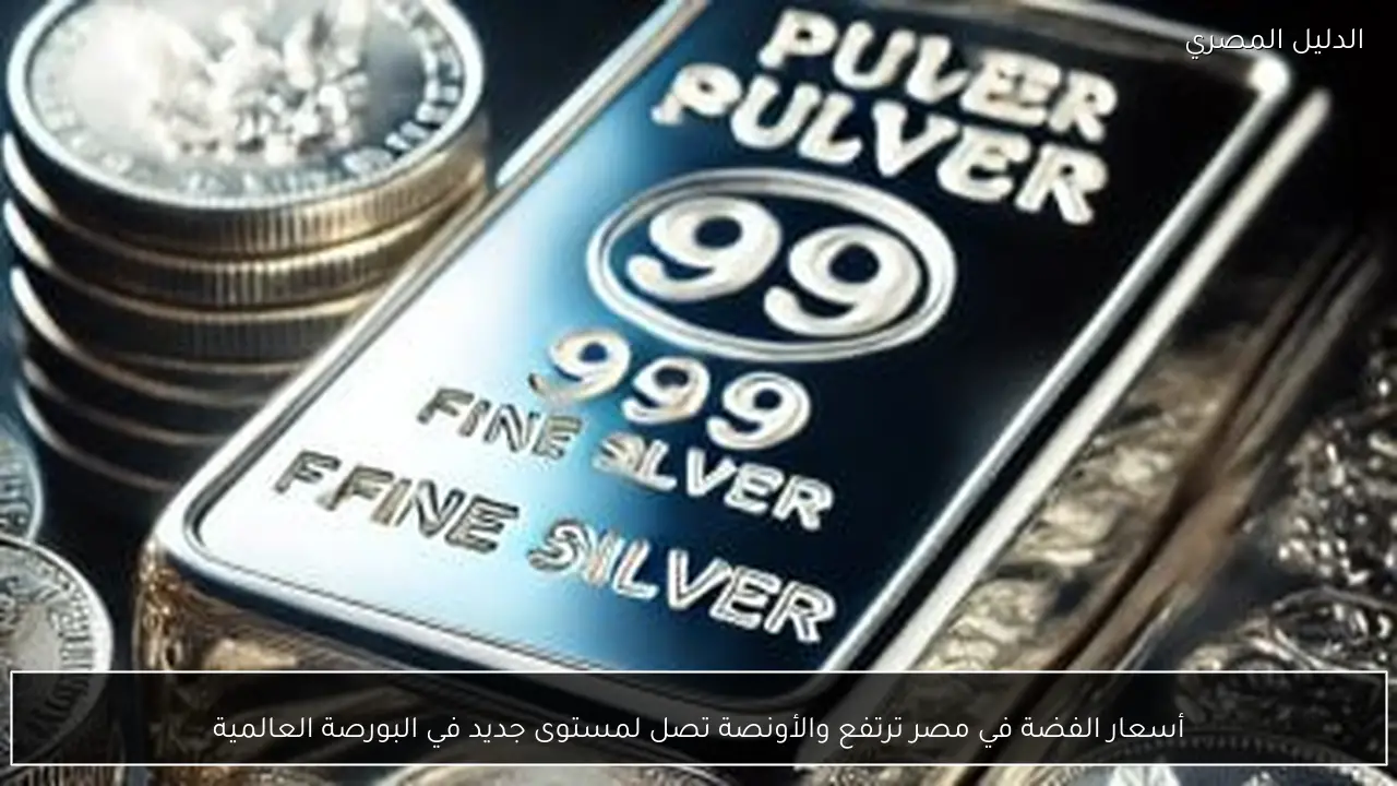 أسعار الفضة في مصر ترتفع والأونصة تصل لمستوى جديد في البورصة العالمية