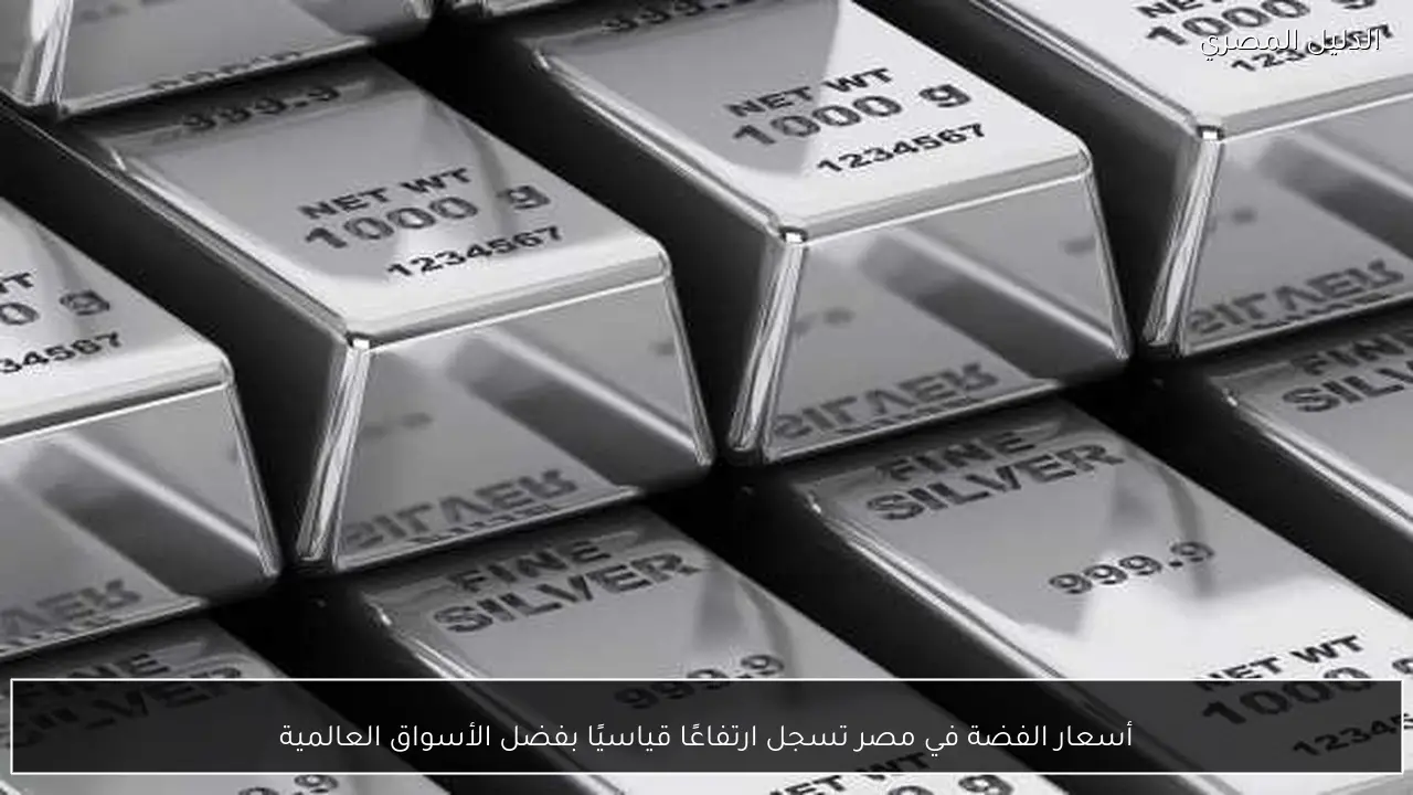 أسعار الفضة في مصر تسجل ارتفاعًا قياسيًا بفضل الأسواق العالمية