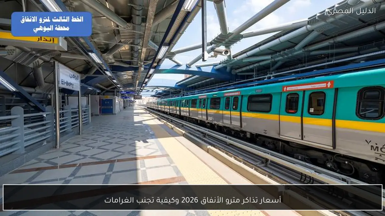 أسعار تذاكر مترو الأنفاق 2026 وكيفية تجنب الغرامات
