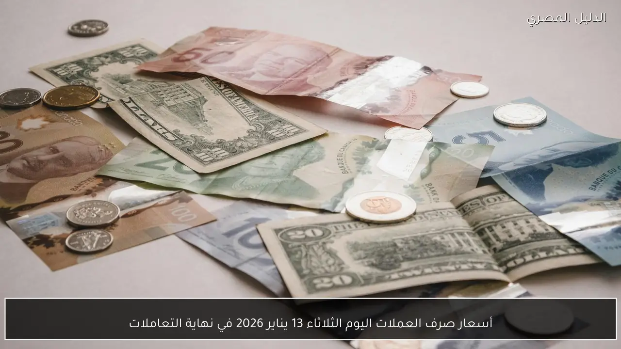 أسعار صرف العملات اليوم الثلاثاء 13 يناير 2026 في نهاية التعاملات