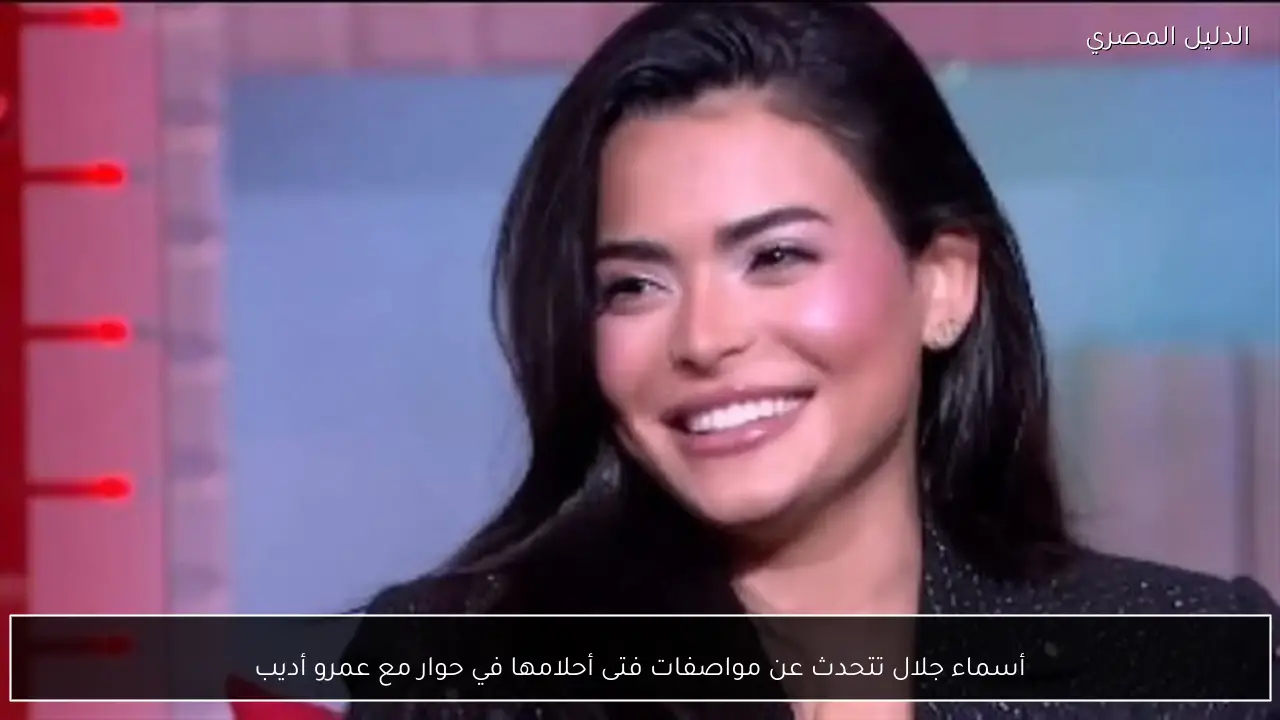 أسماء جلال تتحدث عن مواصفات فتى أحلامها في حوار مع عمرو أديب