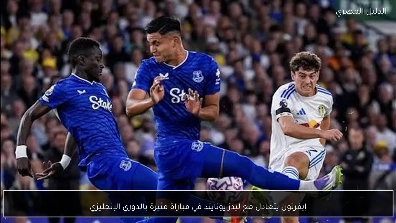 إيفرتون يتعادل مع ليدز يونايتد في مباراة مثيرة بالدوري الإنجليزي
