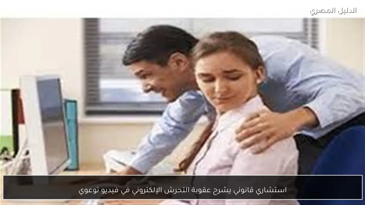 استشاري قانوني يشرح عقوبة التحرش الإلكتروني في فيديو توعوي
