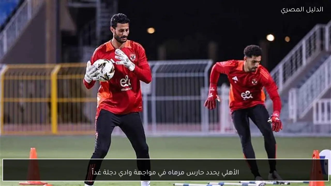 الأهلي يحدد حارس مرماه في مواجهة وادي دجلة غداً