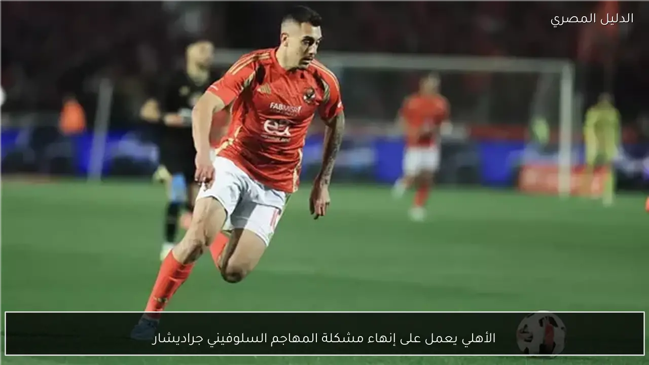 الأهلي يعمل على إنهاء مشكلة المهاجم السلوفيني جراديشار