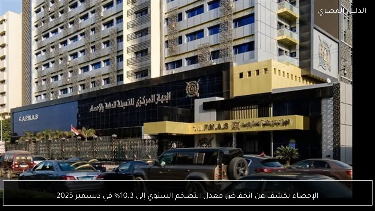 الإحصاء يكشف عن انخفاض معدل التضخم السنوي إلى 10.3% في ديسمبر 2025