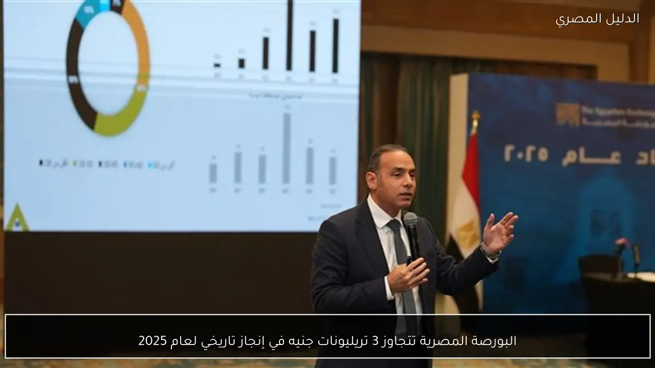 البورصة المصرية تتجاوز 3 تريليونات جنيه في إنجاز تاريخي لعام 2025