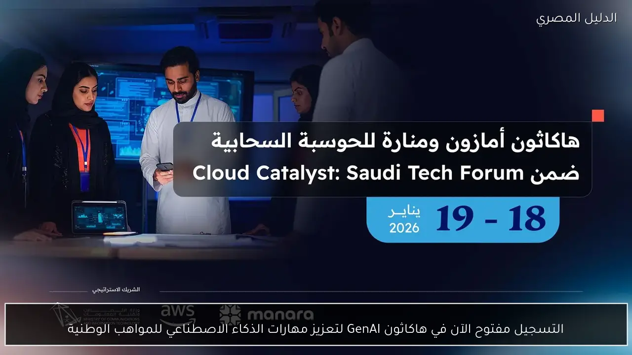 التسجيل مفتوح الآن في هاكاثون GenAI لتعزيز مهارات الذكاء الاصطناعي للمواهب الوطنية