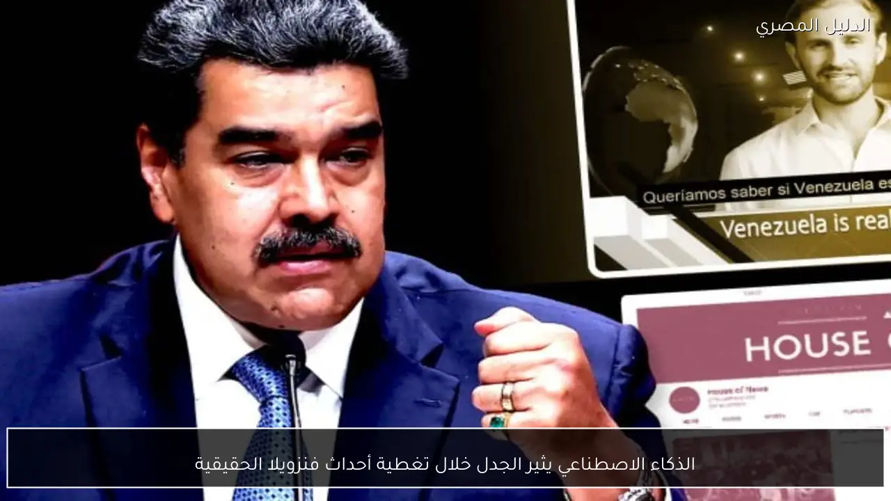 الذكاء الاصطناعي يثير الجدل خلال تغطية أحداث فنزويلا الحقيقية