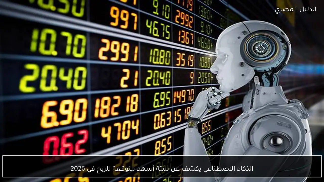 الذكاء الاصطناعي يكشف عن ستة أسهم متوقعة للربح في 2026