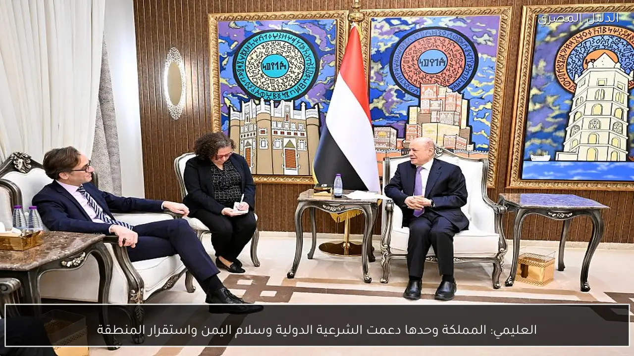 العليمي: المملكة وحدها دعمت الشرعية الدولية وسلام اليمن واستقرار المنطقة