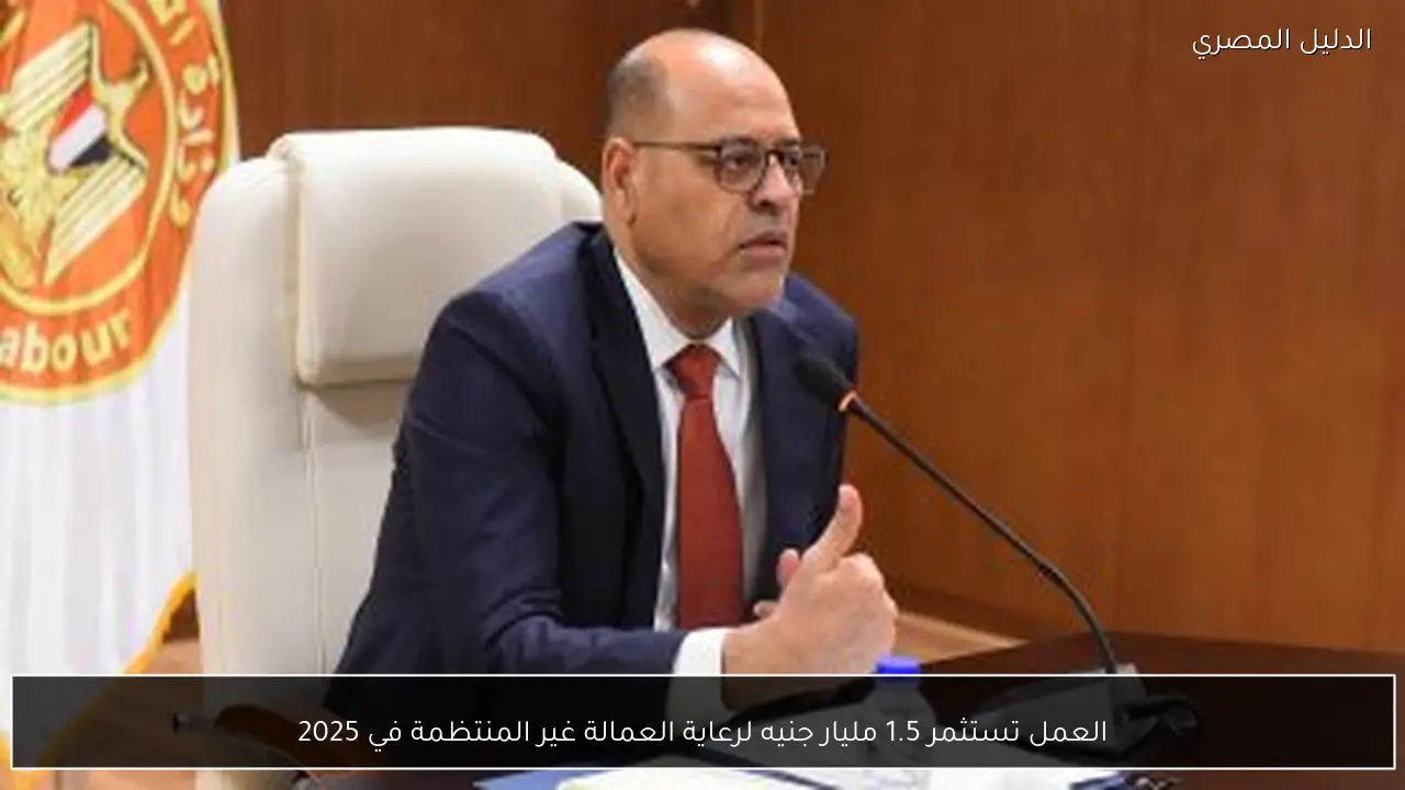 العمل تستثمر 1.5 مليار جنيه لرعاية العمالة غير المنتظمة في 2025