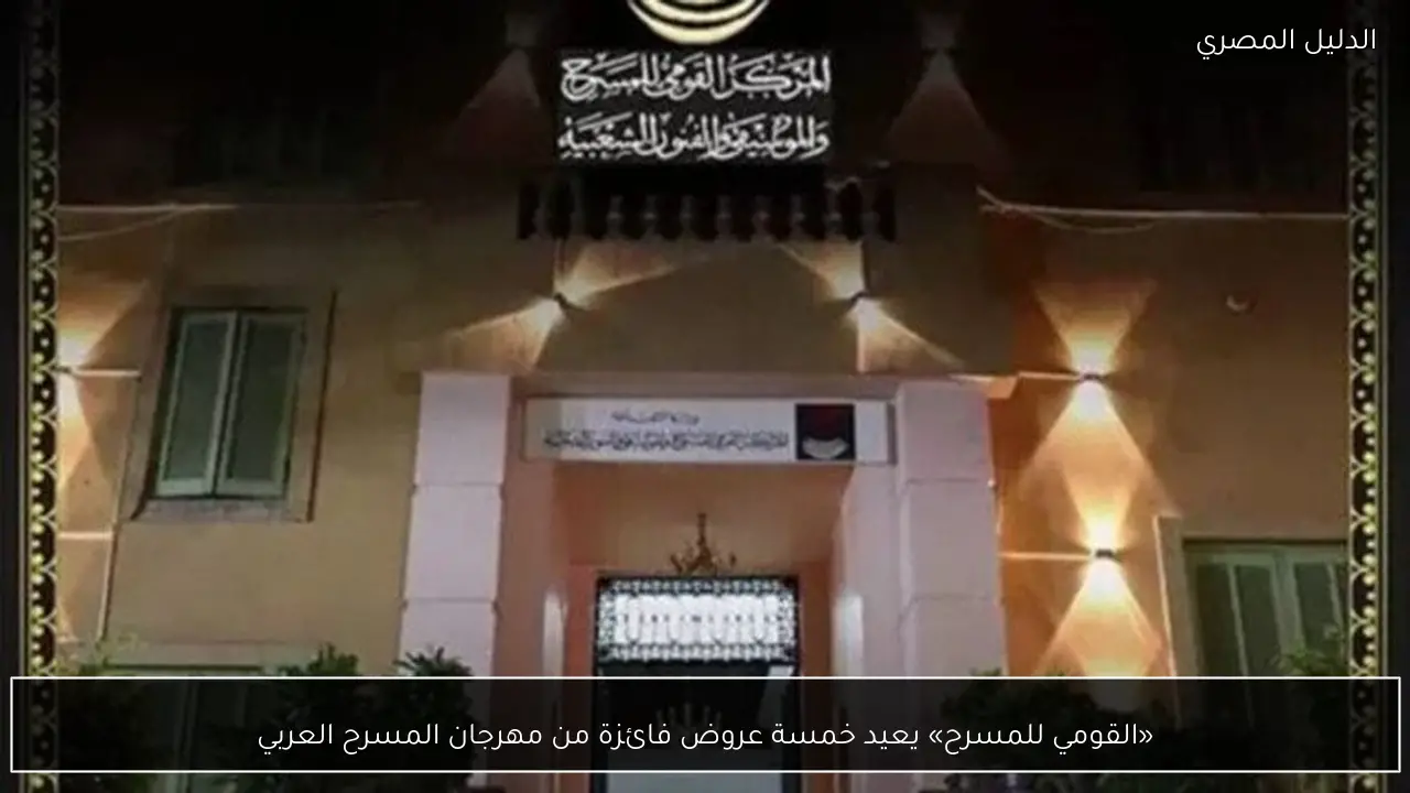 «القومي للمسرح» يعيد خمسة عروض فائزة من مهرجان المسرح العربي