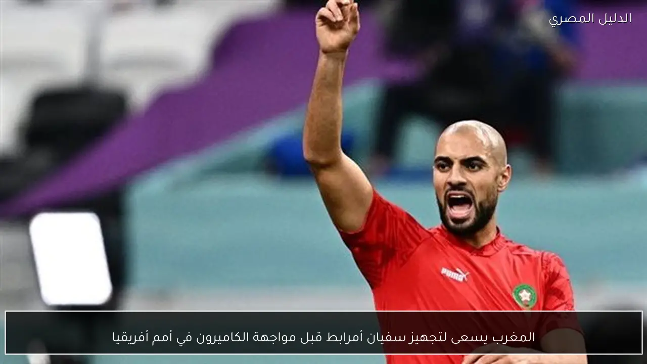المغرب يسعى لتجهيز سفيان أمرابط قبل مواجهة الكاميرون في أمم أفريقيا
