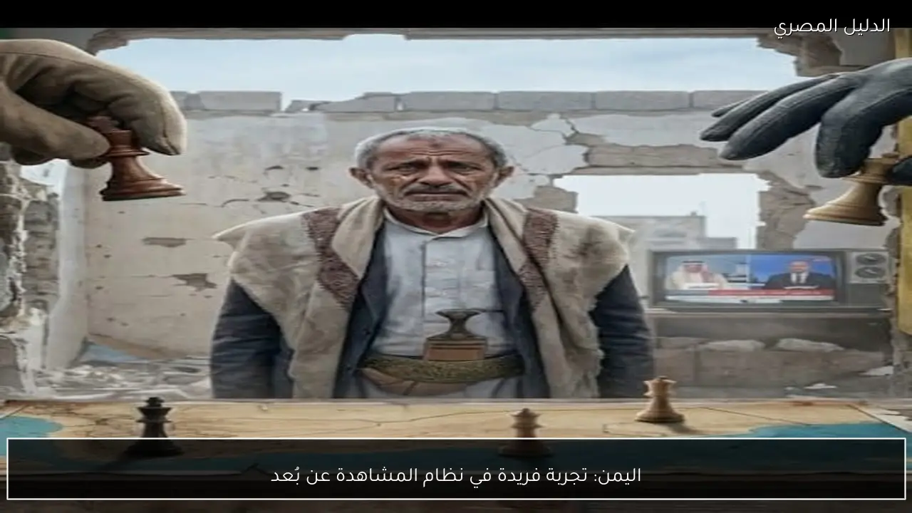 اليمن: تجربة فريدة في نظام المشاهدة عن بُعد