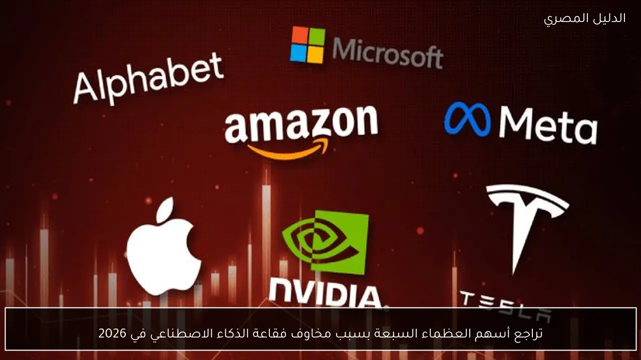 تراجع أسهم العظماء السبعة بسبب مخاوف فقاعة الذكاء الاصطناعي في 2026