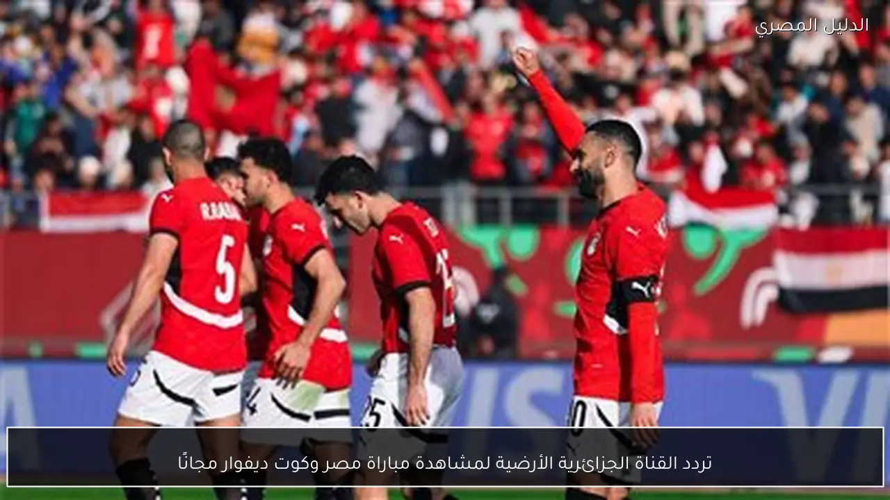 تردد القناة الجزائرية الأرضية لمشاهدة مباراة مصر وكوت ديفوار مجانًا