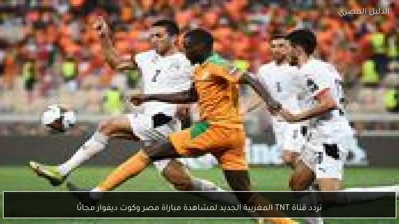تردد قناة TNT المغربية الجديد لمشاهدة مباراة مصر وكوت ديفوار مجانًا