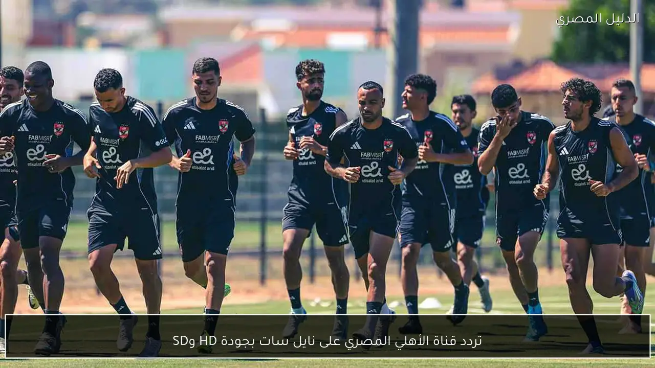 تردد قناة الأهلي المصري على نايل سات بجودة HD وSD