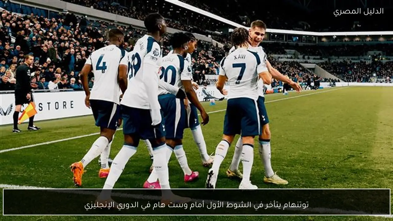 توتنهام يتأخر في الشوط الأول أمام وست هام في الدوري الإنجليزي