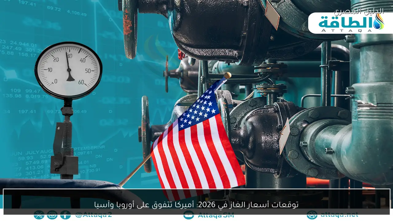 توقعات أسعار الغاز في 2026: أميركا تتفوق على أوروبا وآسيا