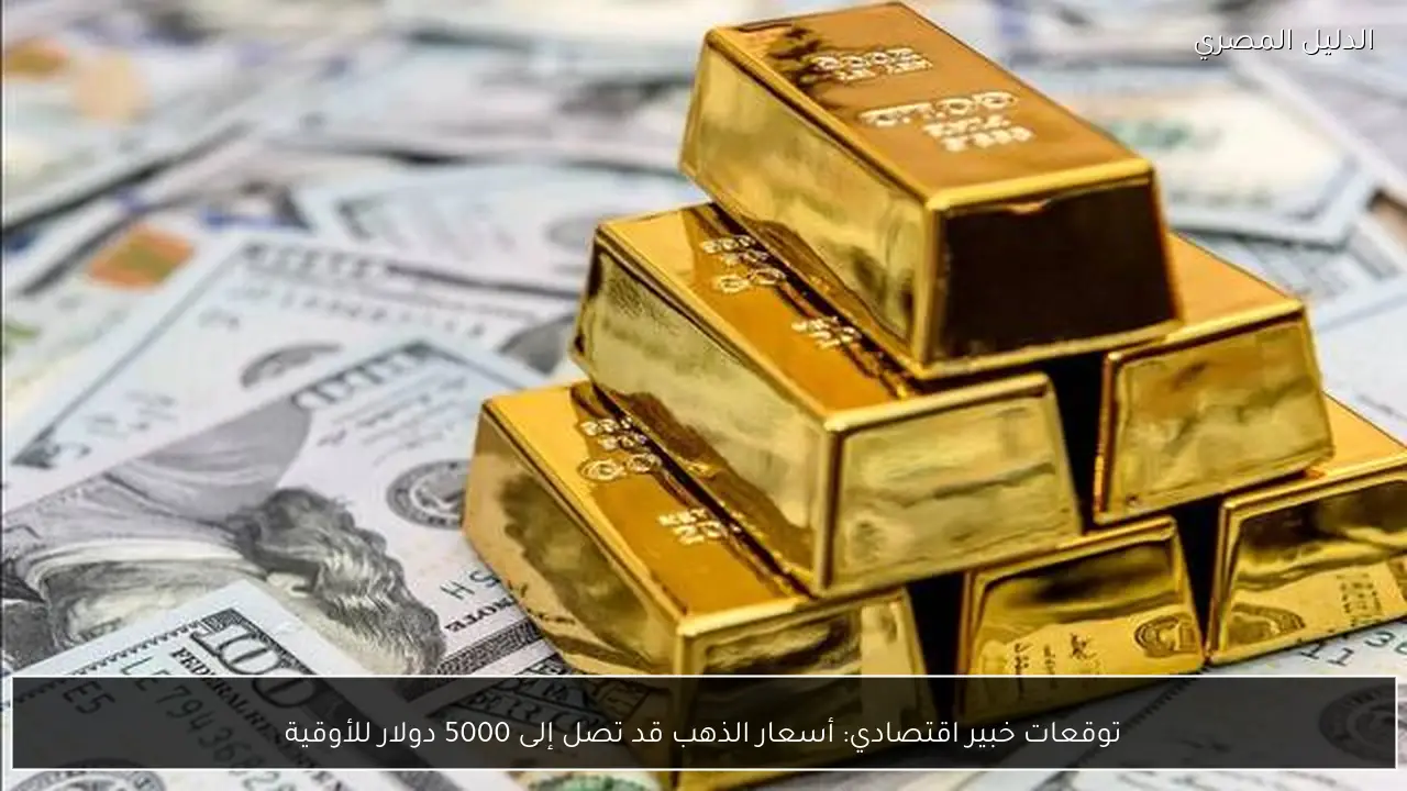 توقعات خبير اقتصادي: أسعار الذهب قد تصل إلى 5000 دولار للأوقية