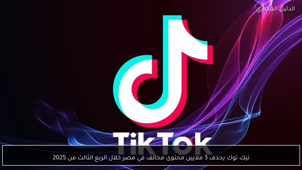 تيك توك يحذف 3 ملايين محتوى مخالف في مصر خلال الربع الثالث من 2025