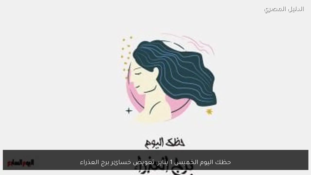 حظك اليوم الخميس 1 يناير: تعويض خسائر برج العذراء