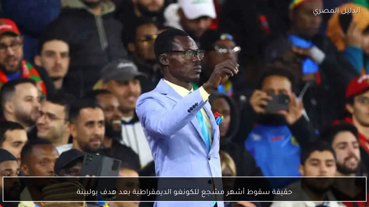 حقيقة سقوط أشهر مشجع للكونغو الديمقراطية بعد هدف بولبينة