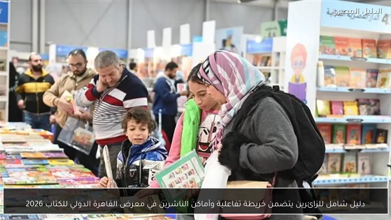 دليل شامل للزائرين يتضمن خريطة تفاعلية وأماكن الناشرين في معرض القاهرة الدولي للكتاب 2026