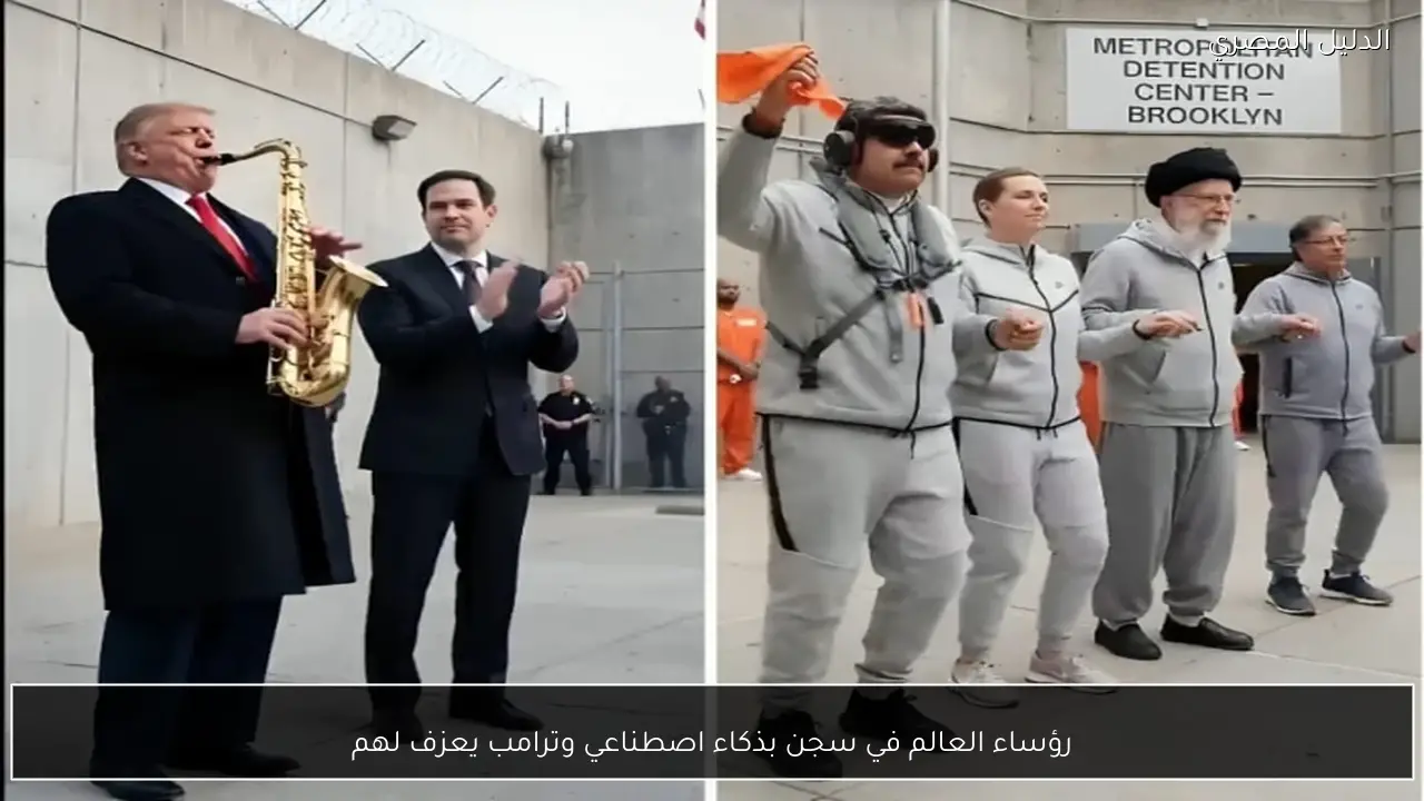 رؤساء العالم في سجن بذكاء اصطناعي وترامب يعزف لهم