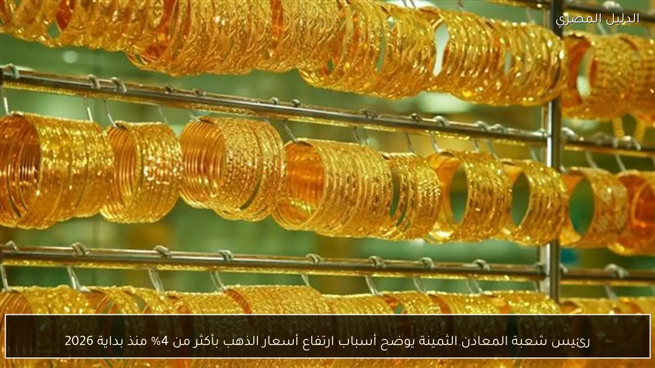 رئيس شعبة المعادن الثمينة يوضح أسباب ارتفاع أسعار الذهب بأكثر من 4% منذ بداية 2026