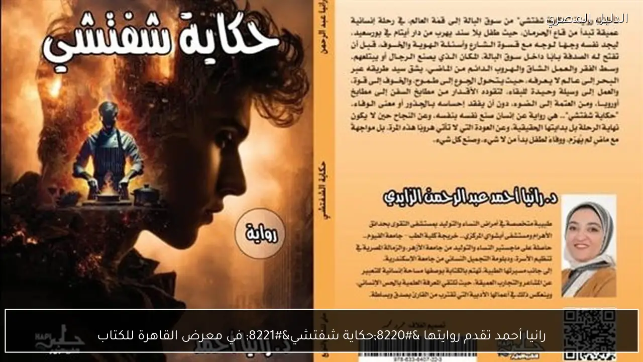 رانيا أحمد تقدم روايتها “حكاية شفتشي” في معرض القاهرة للكتاب