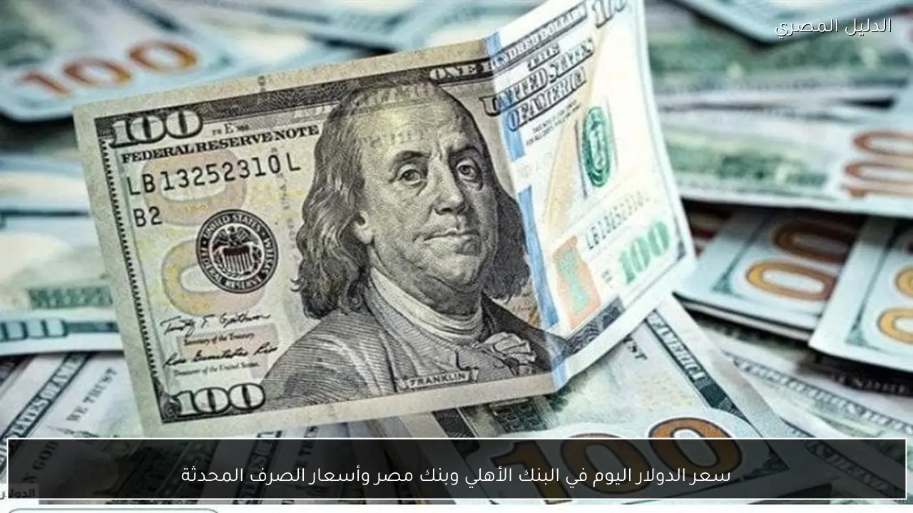 سعر الدولار اليوم في البنك الأهلي وبنك مصر وأسعار الصرف المحدثة