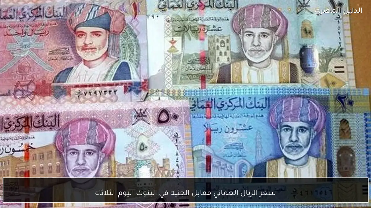 سعر الريال العماني مقابل الجنيه في البنوك اليوم الثلاثاء