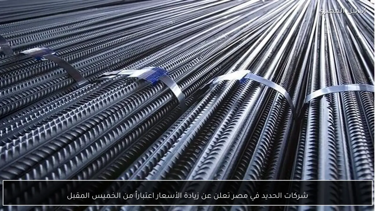 شركات الحديد في مصر تعلن عن زيادة الأسعار اعتباراً من الخميس المقبل