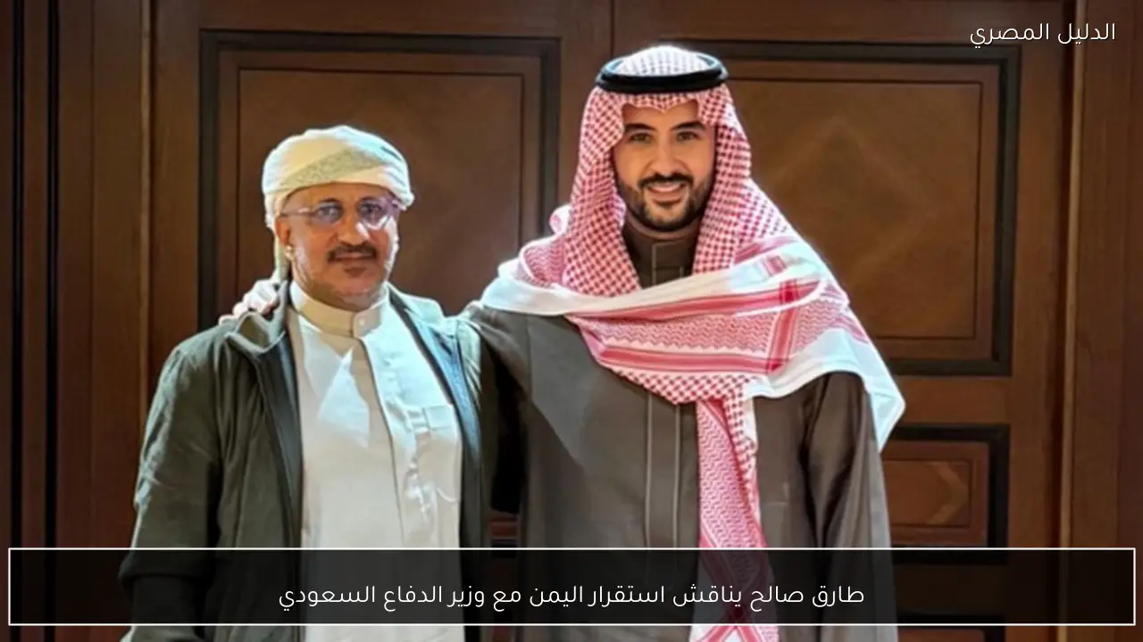طارق صالح يناقش استقرار اليمن مع وزير الدفاع السعودي