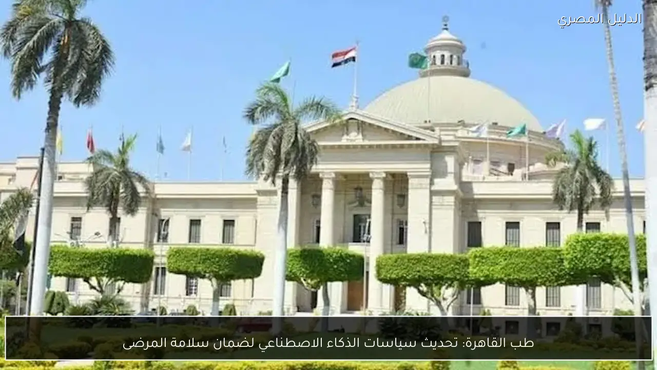 طب القاهرة: تحديث سياسات الذكاء الاصطناعي لضمان سلامة المرضى